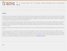 Tablet Screenshot of framejournal.org